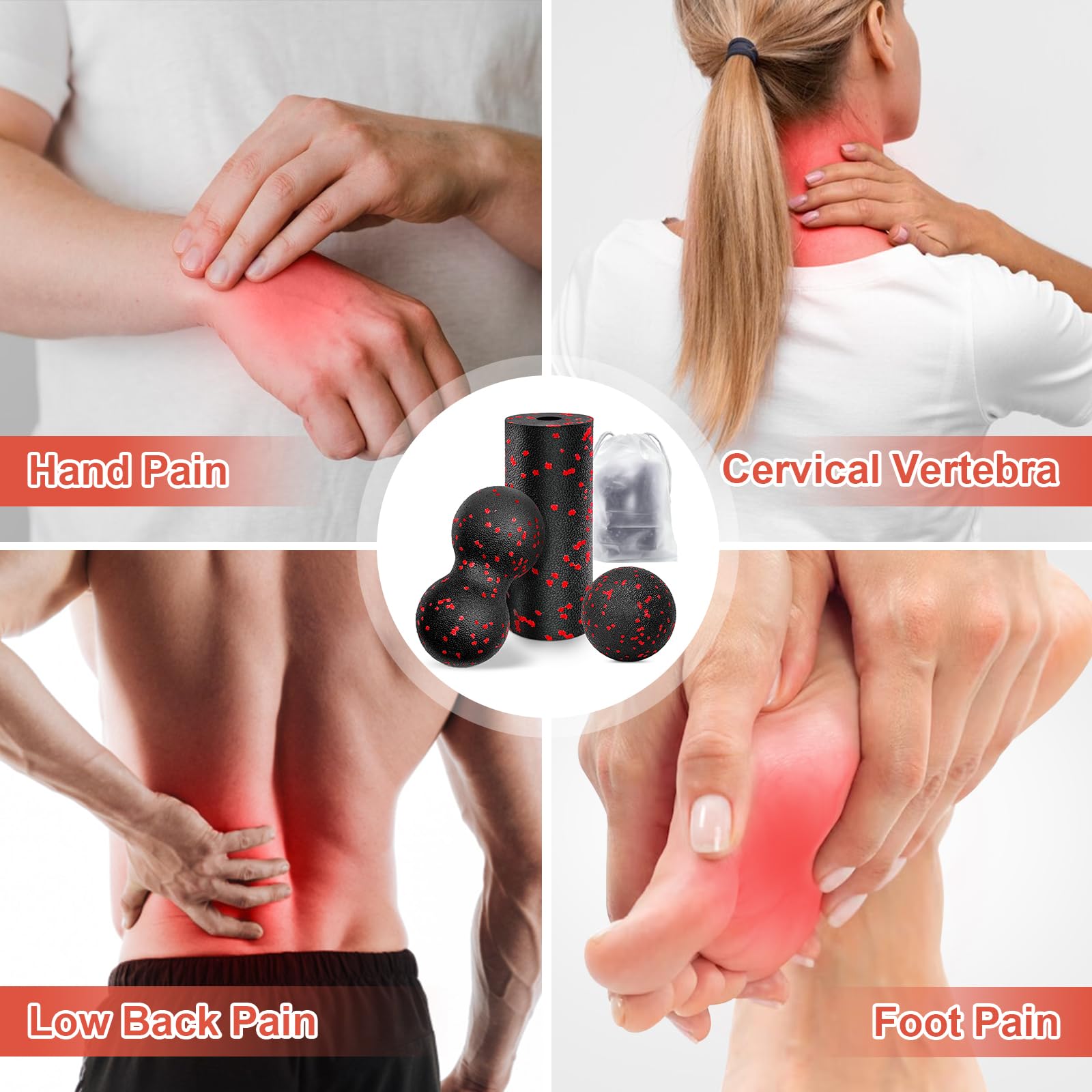 Hollow Yoga Roller Massage Pea - Health Wellness Fitness ulasan dan harga