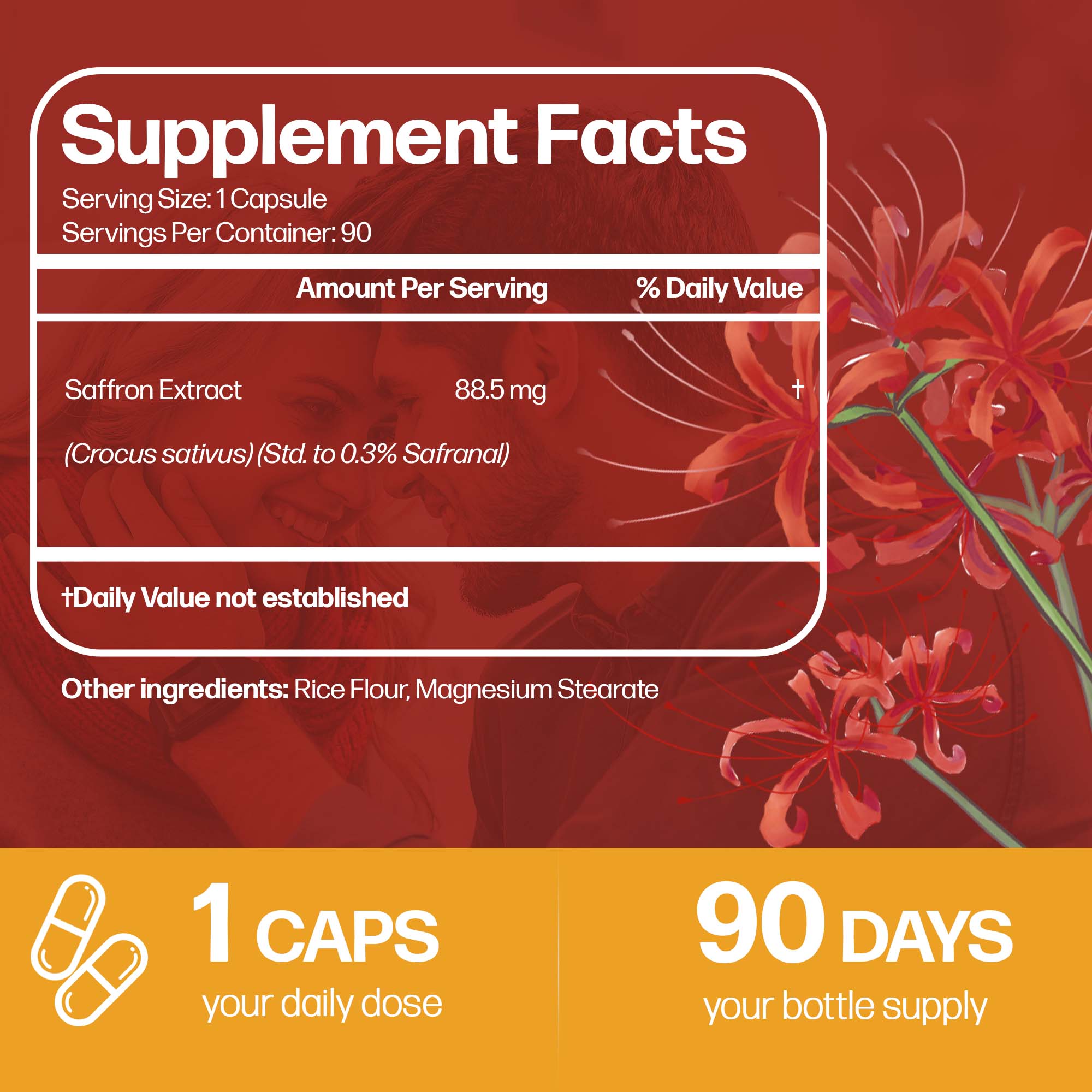 Saffron Extract Capsules, Anti - Health And Wellness Promotion ulasan dan harga