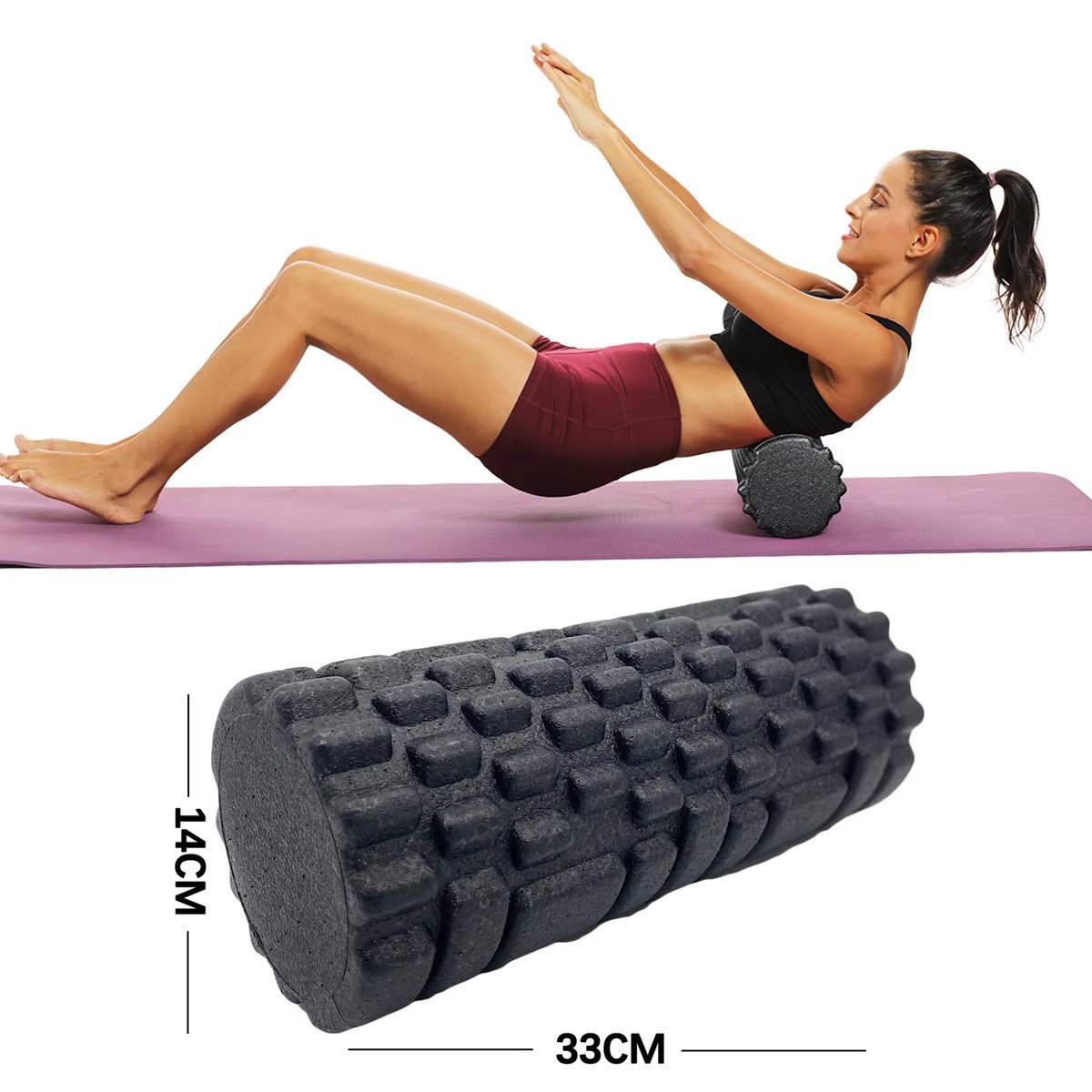 30/33cm Fitness Foam Roller Yo - Health Wellness Fitness ulasan dan harga