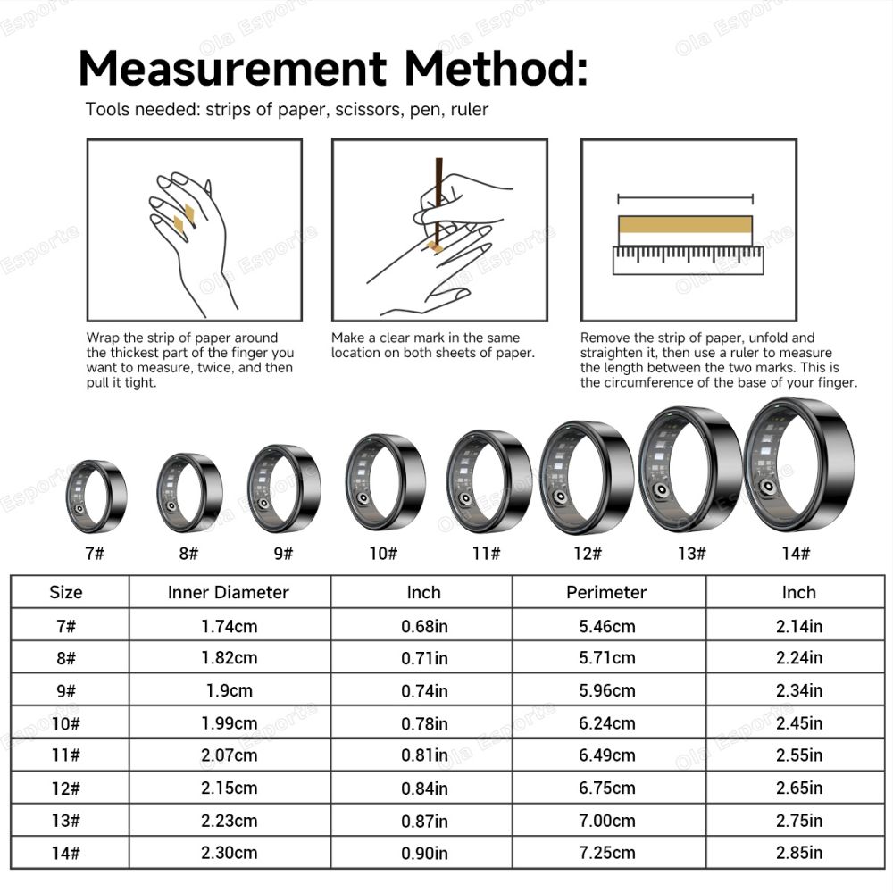 Health Smart Ring Heart Rate B - Health Wellness Activities ulasan dan harga