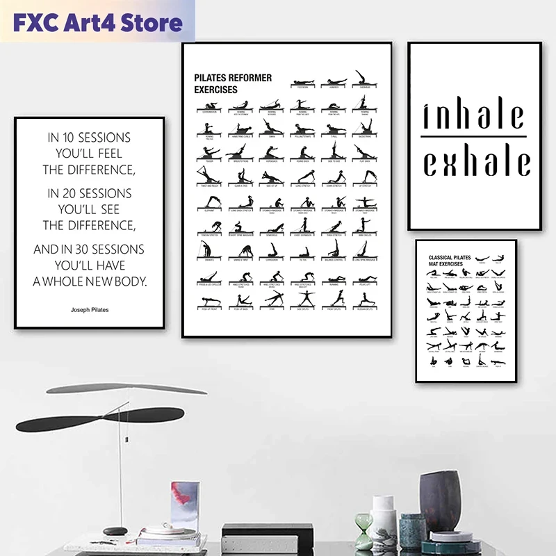 Frameless Pilates Workout Char - Health Wellness Fitness ulasan dan harga