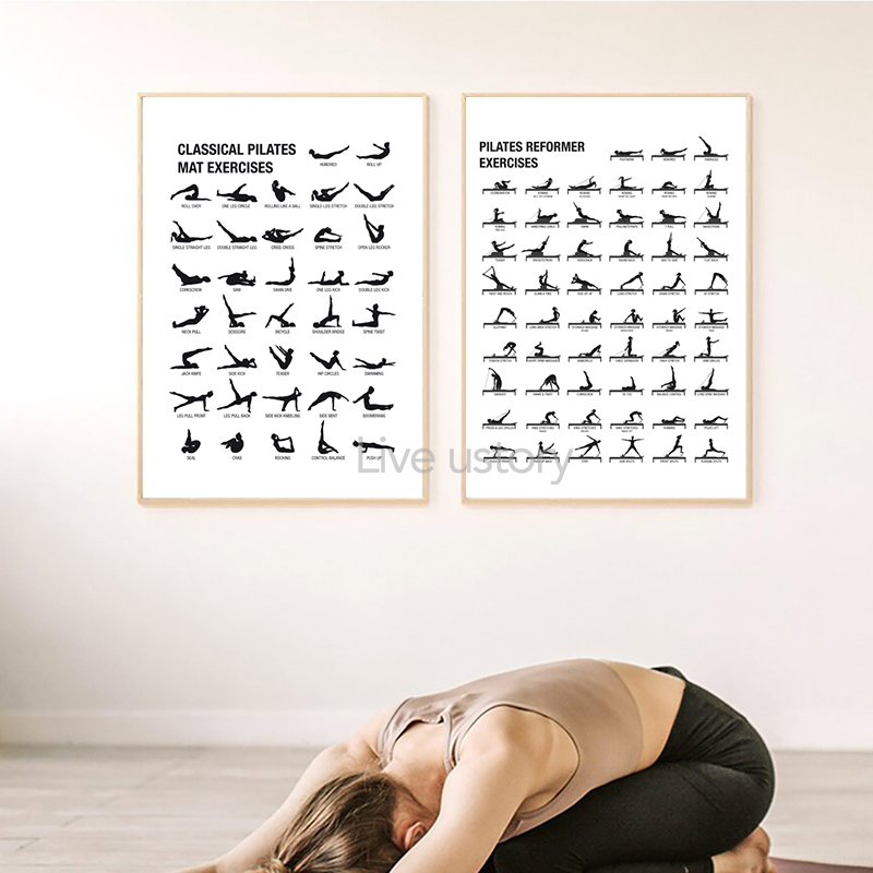 Frameless Pilates Workout Char - Health Wellness Fitness ulasan dan harga
