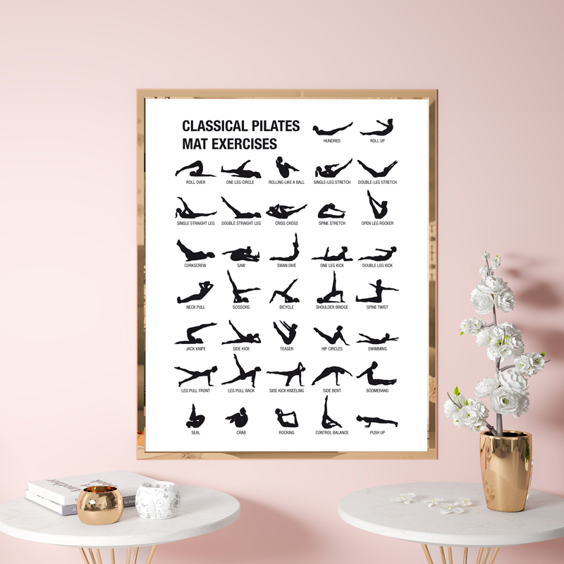 Frameless Pilates Workout Char - Health Wellness Fitness ulasan dan harga