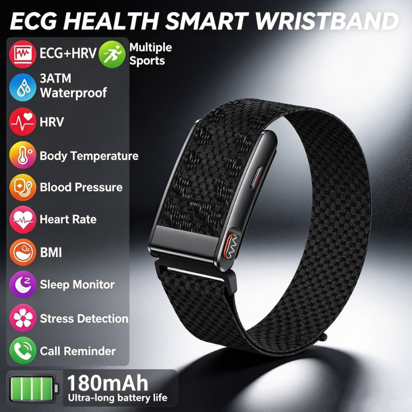 Smart Health Bracelet ECG HRV  - Health Wellness Activities ulasan dan harga