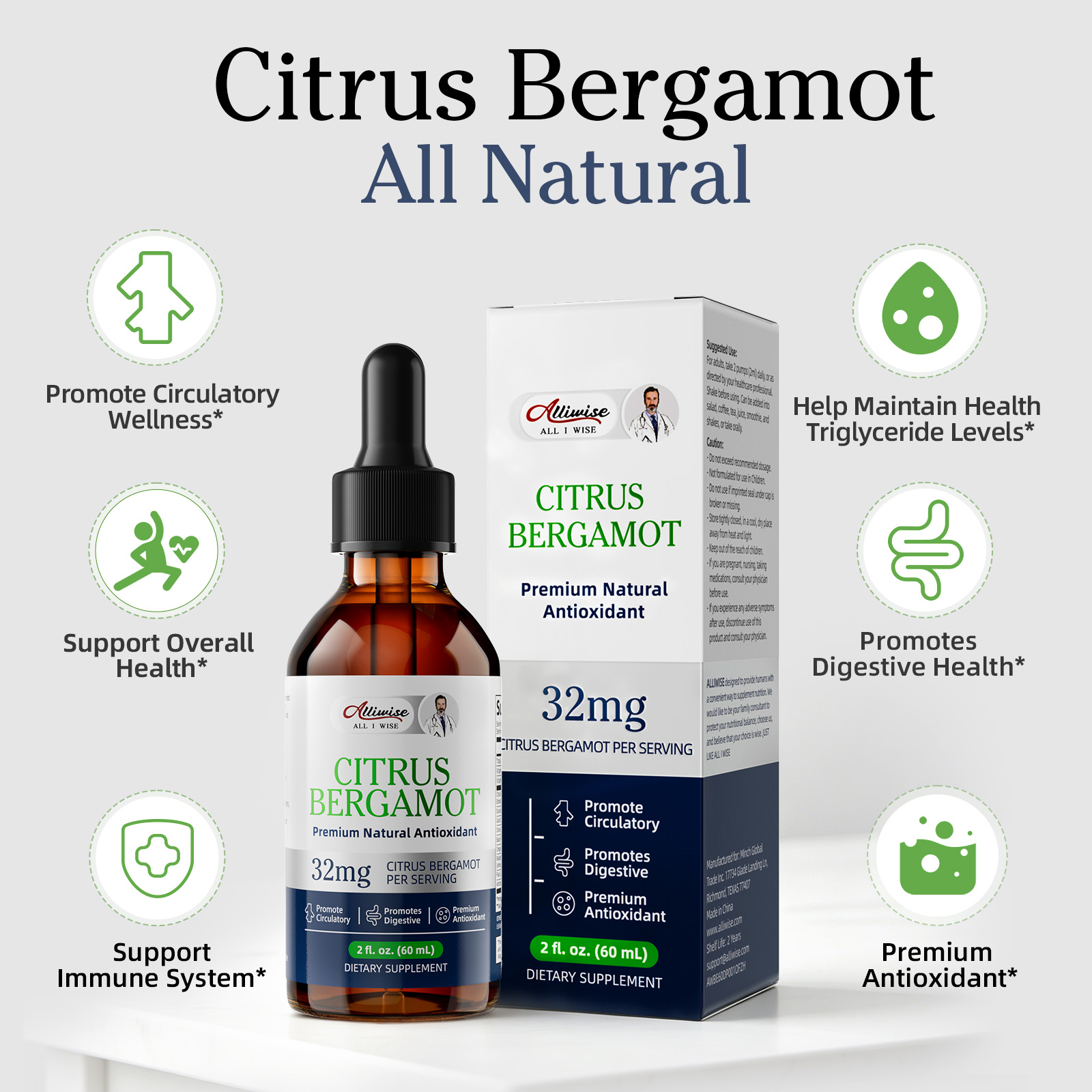 Alliwise Bergamout Extract Dro - Health And Wellness Promotion ulasan dan harga