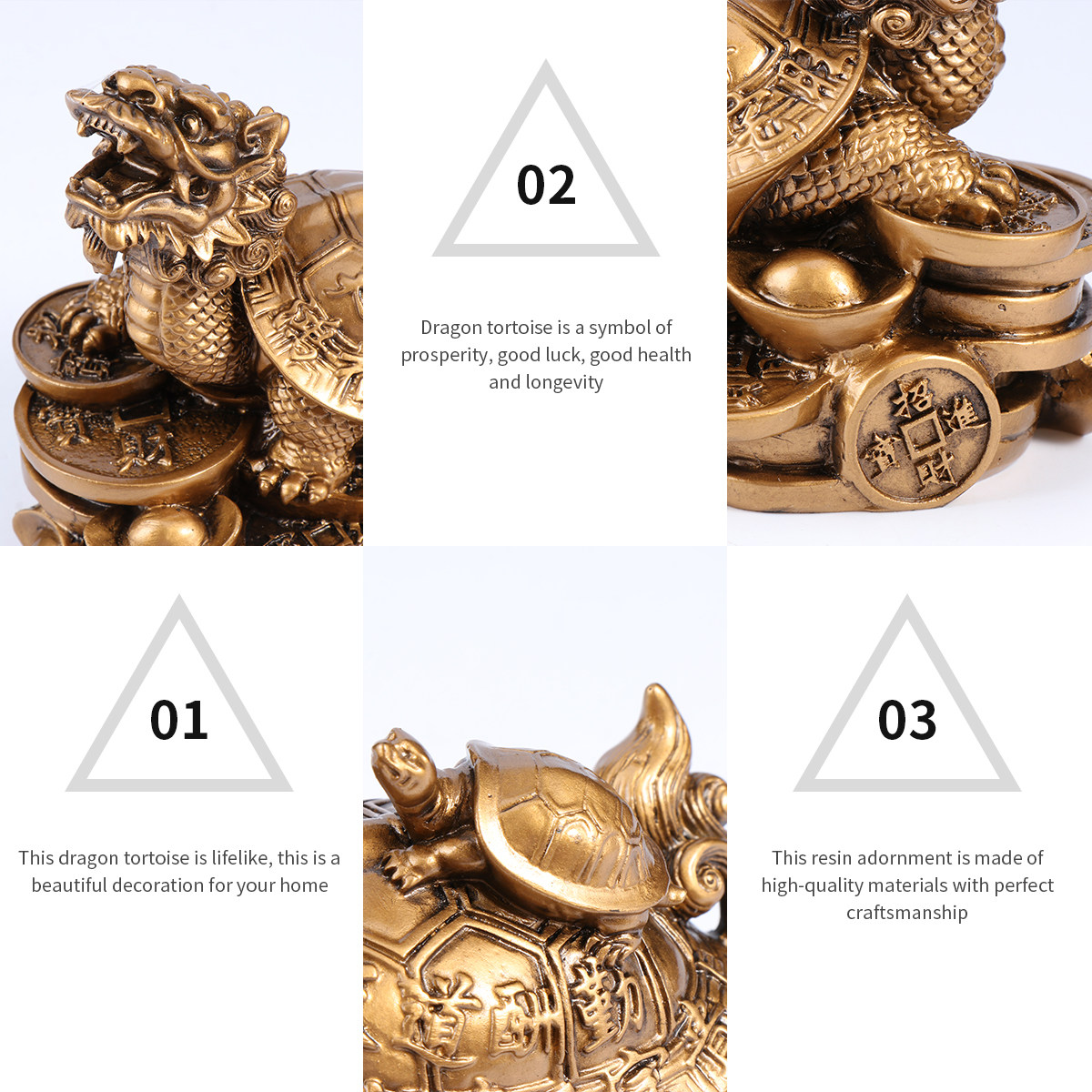 1Pcs Dragon Tortoise Resin Ado - Longevity Health & Wellness Hotel ulasan dan harga